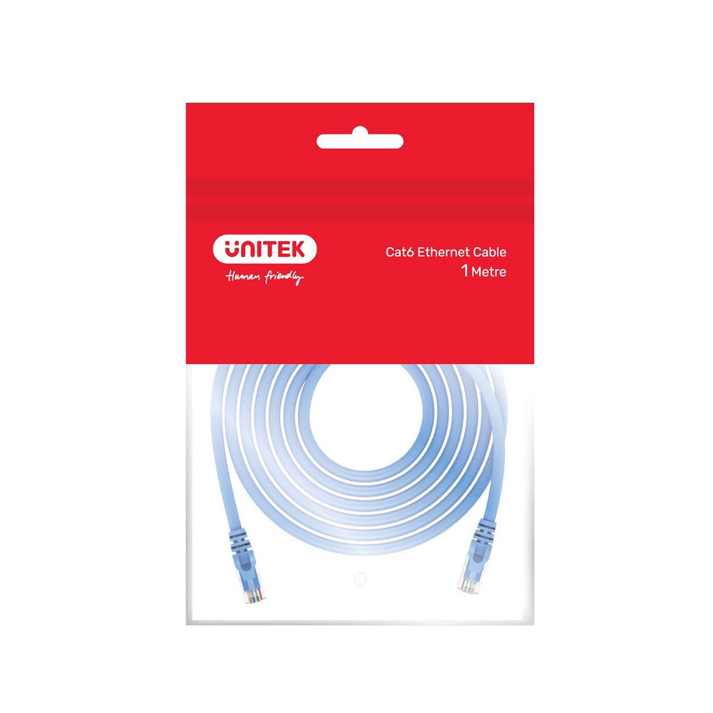 UNITEK - Cat 6 UTP RJ45 Ethernet Cable 1M