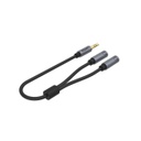 Headphone Splitter For Dual Headphone (3.5mm Plug to Dual 3.5mm Jack) Stereo Audio Cable