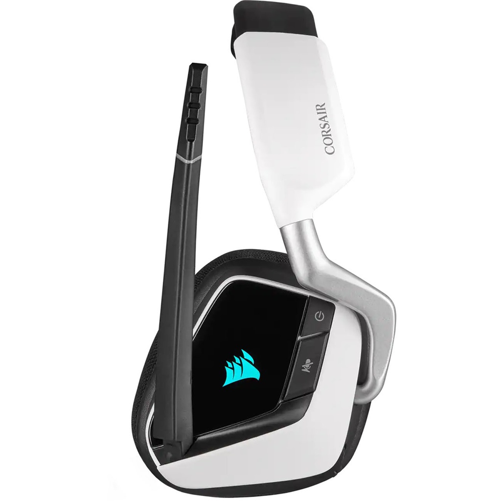 CORSAIR VOID RGB ELITE Wireless Premium Gaming Headset with 7.1 Surround Sound — White