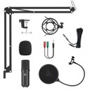 MAONO AU-03 3.5mm Microphone with Boom Arm Set