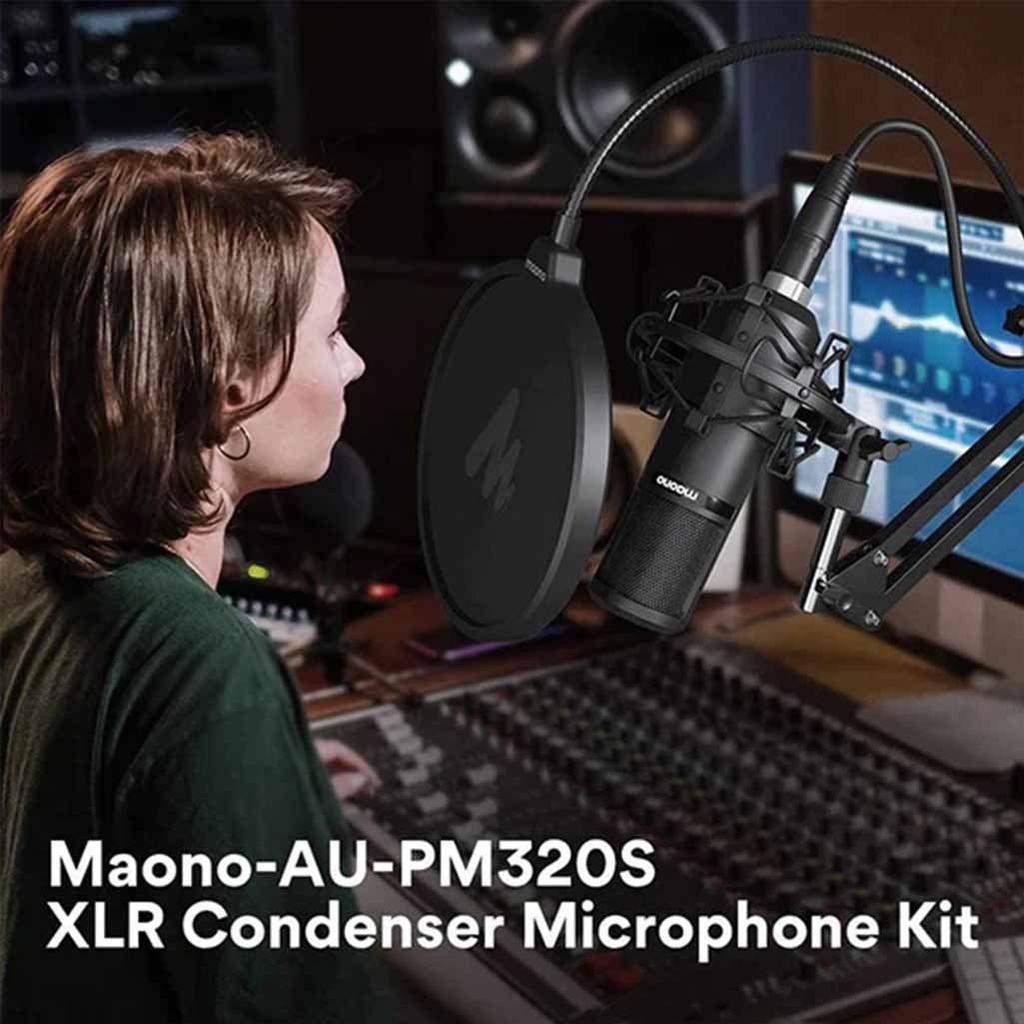 MAONO PM320S XLR Microphone with Boom Arm Set