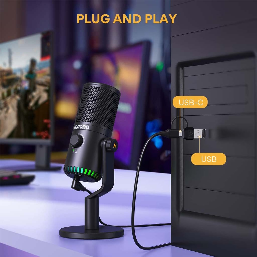 MAONO DM30 RGB USB Microphone