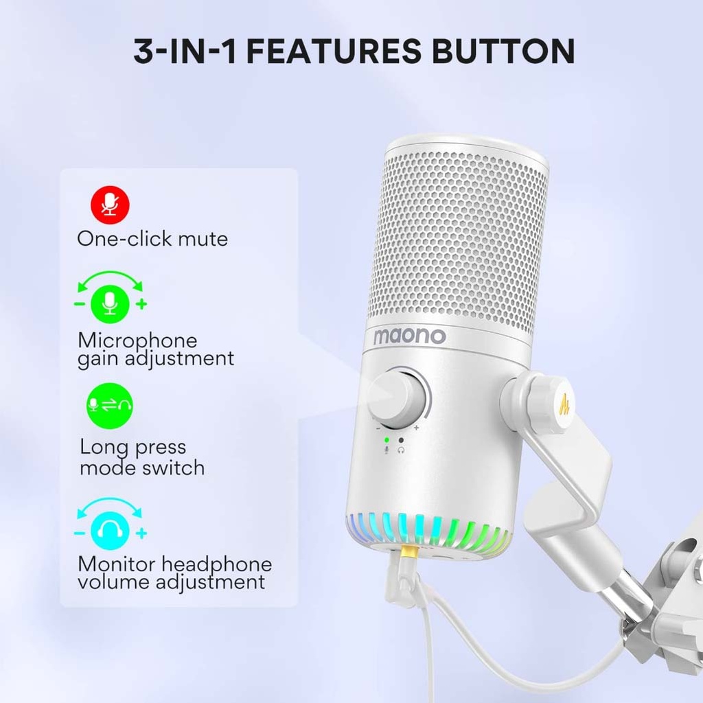 MAONO DM30 RGB USB Microphone