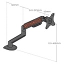 Brateck E350 Single Monitor Arm