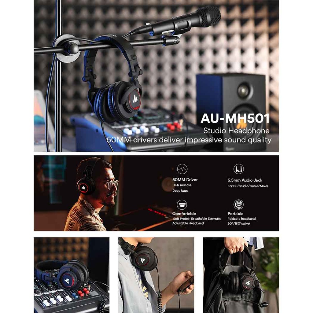 MAONO AU-MH501 Stereo Monitor Headphones