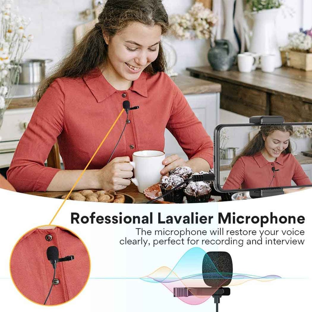 MAONO AU303 Omnidirectional 3.5mm lavalier microphone