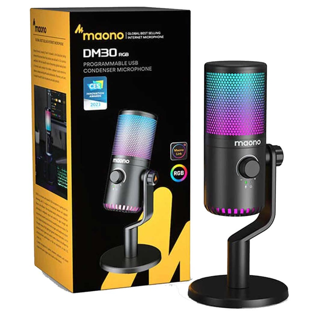 MAONO DM30 RGB USB Microphone