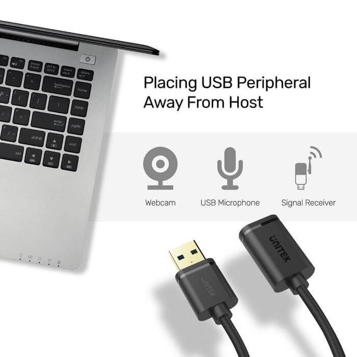 UNITEK 1M, USB3.0 Type-A (M) to Type-A (F) Cable