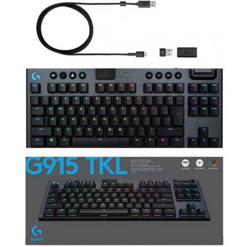 Logitech G913 TKL Lightspeed Wireless RGB Mechanical Gaming Keyboard