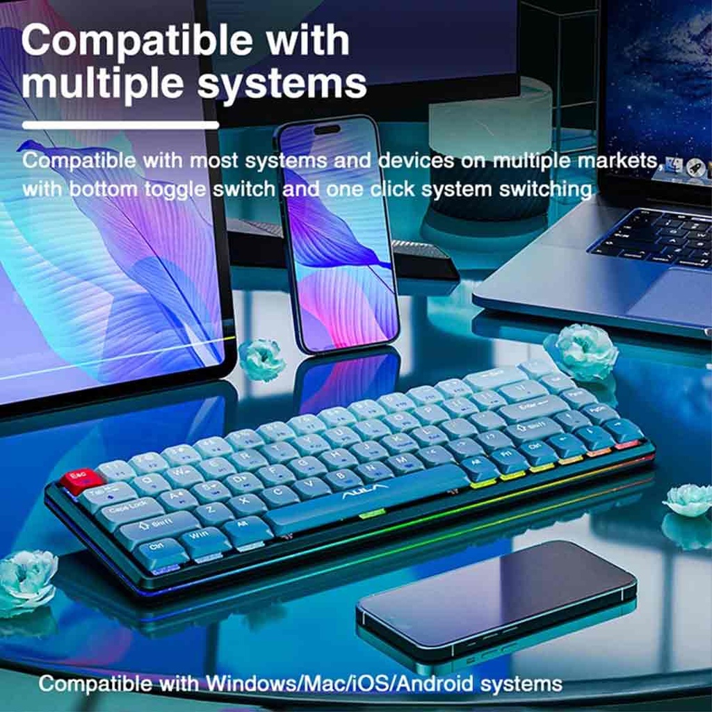 Aula H68 3 modes Mechanical Keyboard