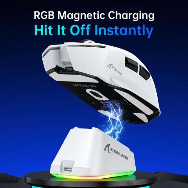 Attack Shark V6 Wireless + Bluetooth Gaming Mouse