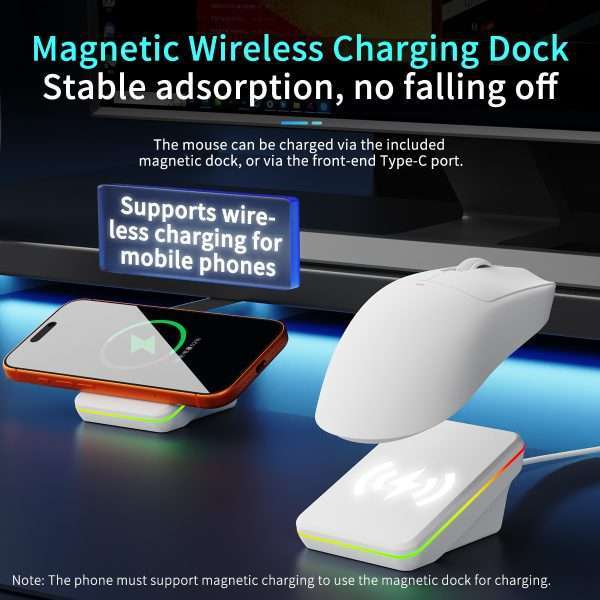Ajazz AJ200 NL AI MC AI Wireless Gaming Mouse Voice (Charging Base Version)-Activated