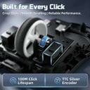 Attack Shark X11 Pro V2 Wireless + Bluetooth Gaming Mouse (Black)