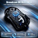 Attack Shark X11 Pro V2 Wireless + Bluetooth Gaming Mouse (Black)