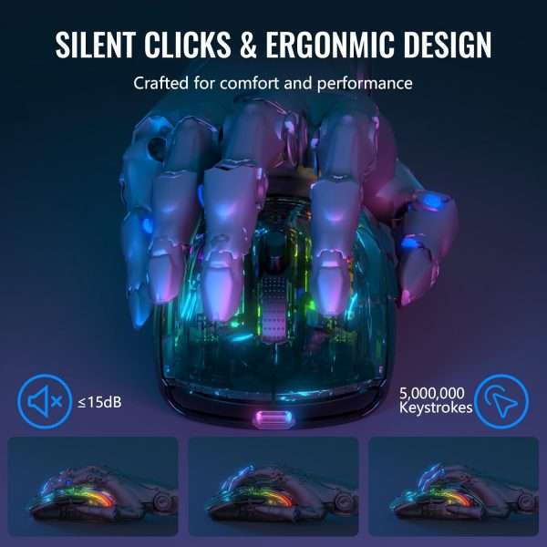 Attack Shark X2 Pro Wireless + Bluetooth Gaming Mouse