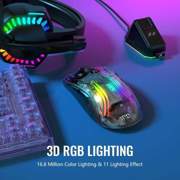 Attack Shark X2 Pro Wireless + Bluetooth Gaming Mouse