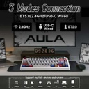 Aula F75 Pro Wireless + Bluetooth HotSwap Mechanical RGB Gaming Keyboard (Comics – Reaper Switch)