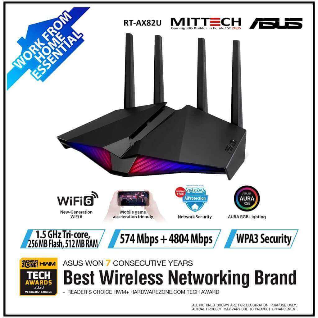 Asus RT-AX82U Dual Band WiFi Gaming Router