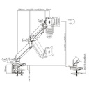 Brateck LDT23-C012 Monitor Arm Universal