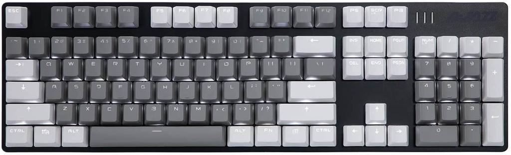 Keycaps Shine-through, Grey-White