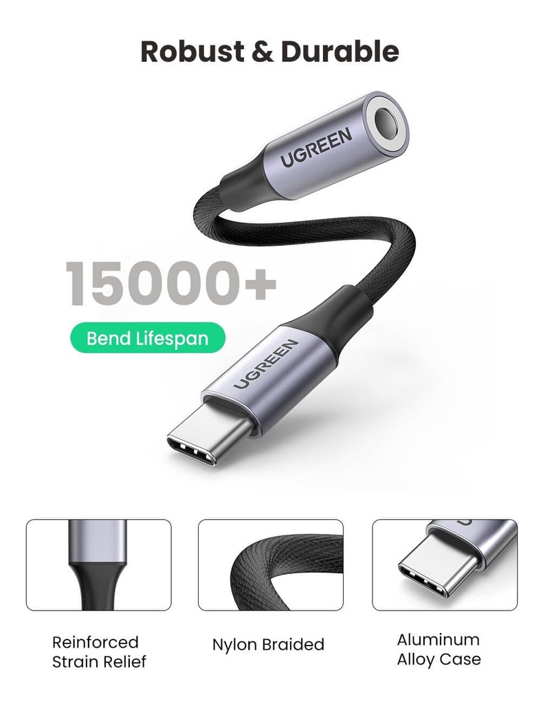 USB C to 3.5mm Headphone Adapter