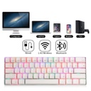 RK61 Wireless 60% Mechanical Gaming Keyboard - Hot Swappable Switch (white))