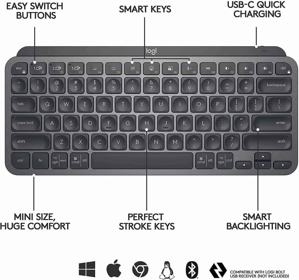 Logitech MX Keys Mini Wireless