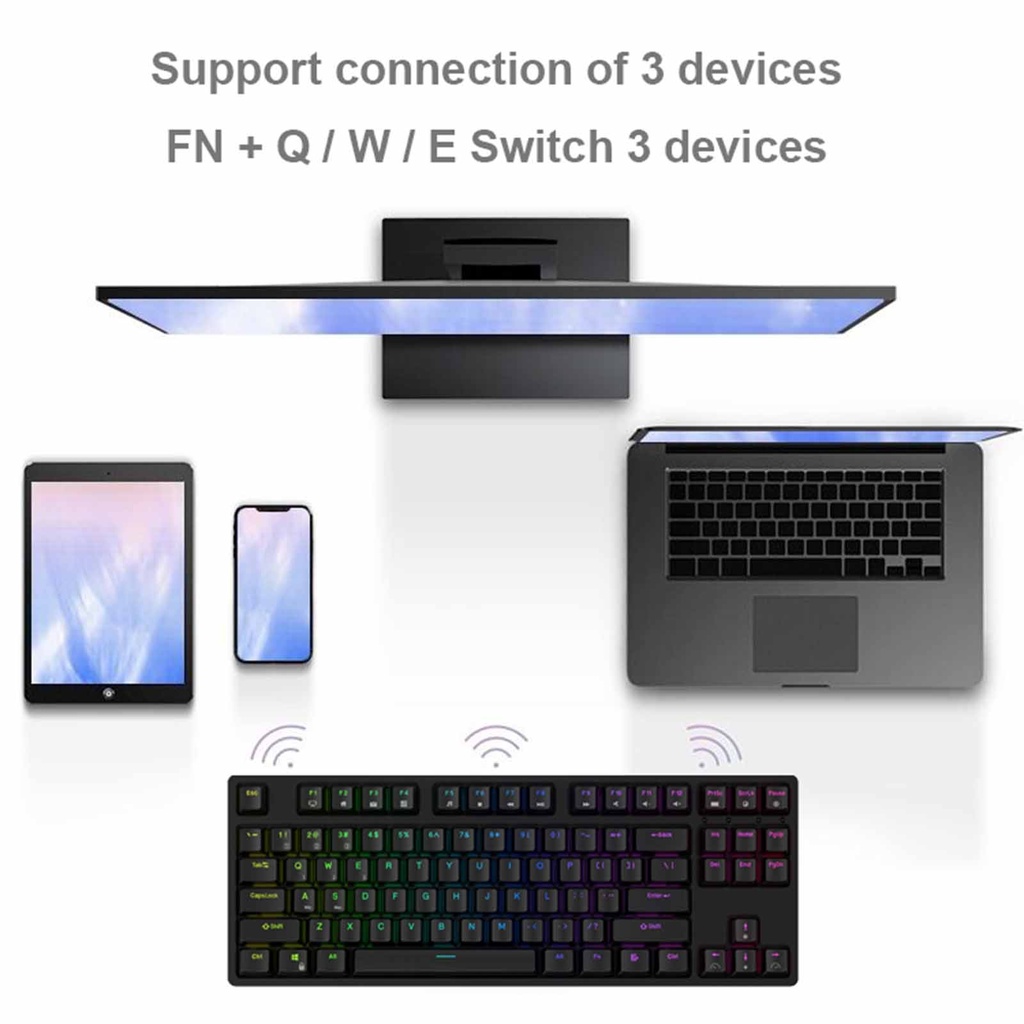 RK87 Hotswap Mechanical RGB Gaming Keyboard (Black)
