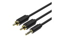 UNITEK Male Audio Cable 1.5M, 3.5MM AUX to 2RCA Cable