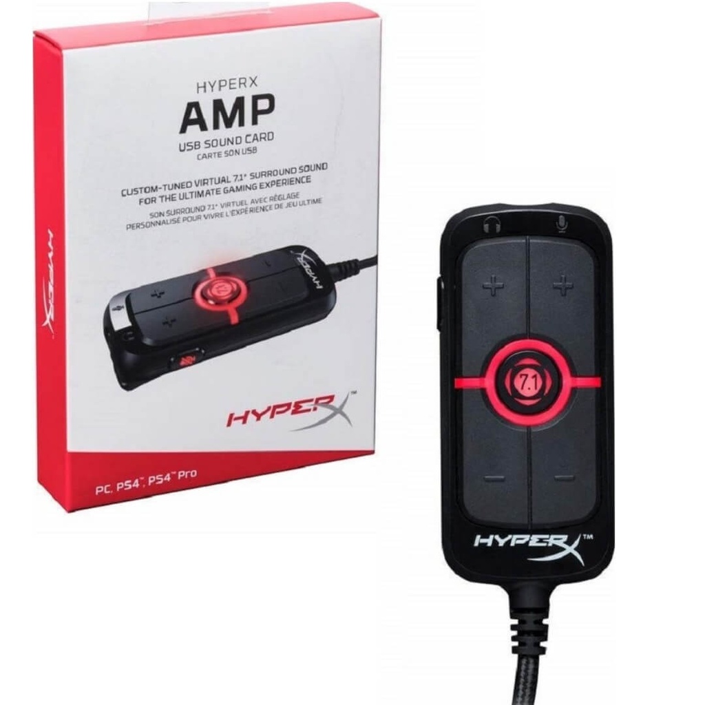 HyperX Amp USB Sound Card – Virtual 7.1 Surround Sound