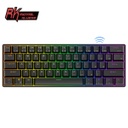 RK61 Wireless 60% Mechanical Gaming Keyboard - Hot Swappable Switch (black) (blue switch)