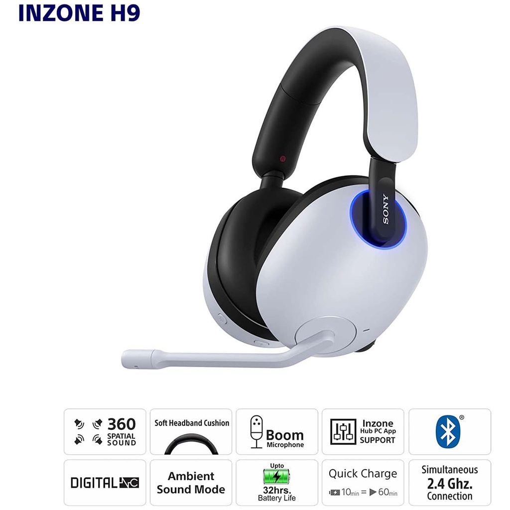 INZONE H9 Wireless Noise Cancelling Gaming Headset