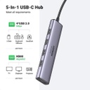 UGREEN USB-C Multifunction Adapter 5 in 1 (3.0 x4, HMDI 4K 60Hz x1)