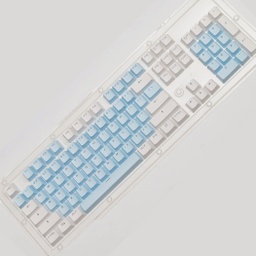Keycaps Shine-through, White Light Blue