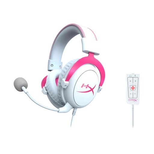 HyperX Cloud II - Gaming Headset (White-Pink)